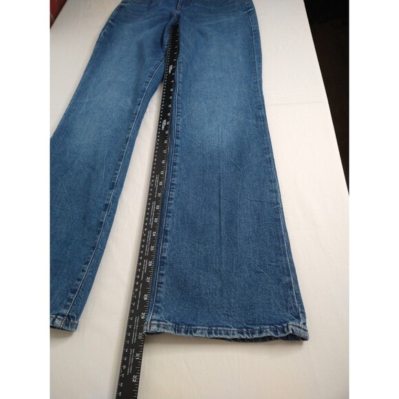 Express 90's Boot High Rise Women's sz 4R Medium/Dark Wash Blue Denim jeans y2k - Picture 7 of 11